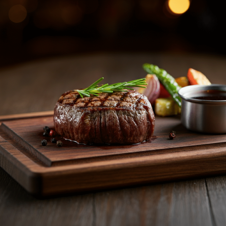 protein in 8 oz steak