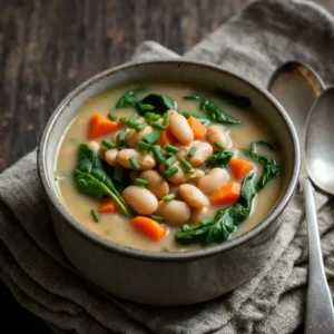 High-Protein Creamy Miso White Bean Soup